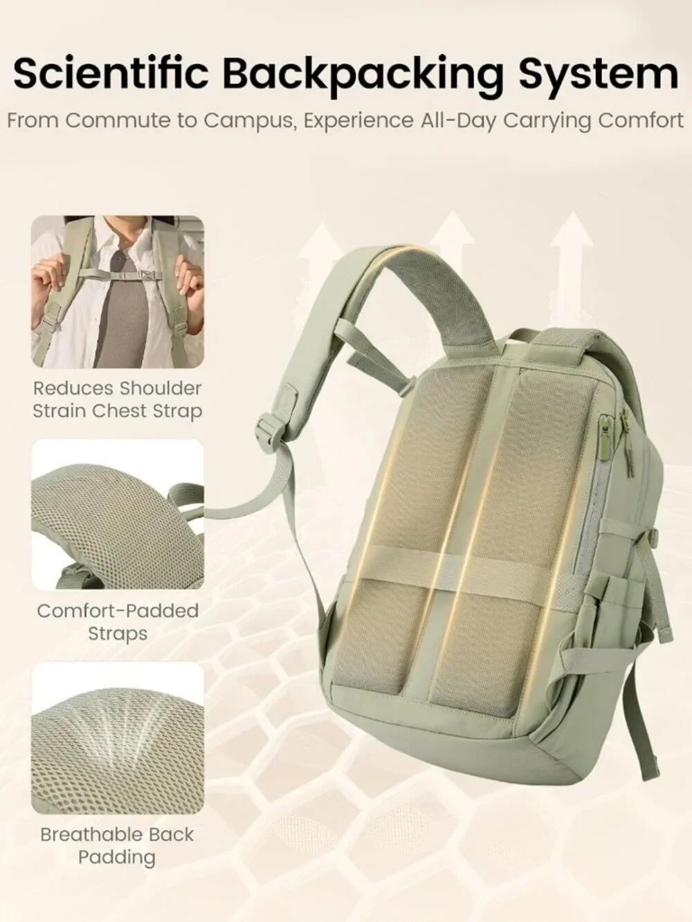 Stylish Women's Laptop Backpack with Tumbler Holder | Perfect Work & Travel Bag
